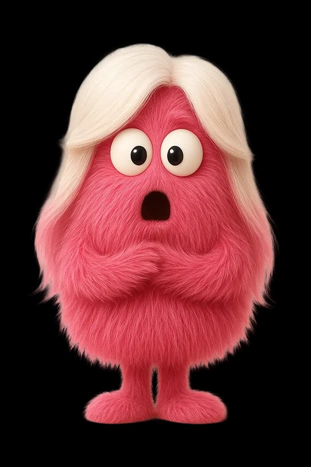 Pink surprised Erny