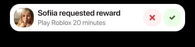 Sofiia requested reward notification